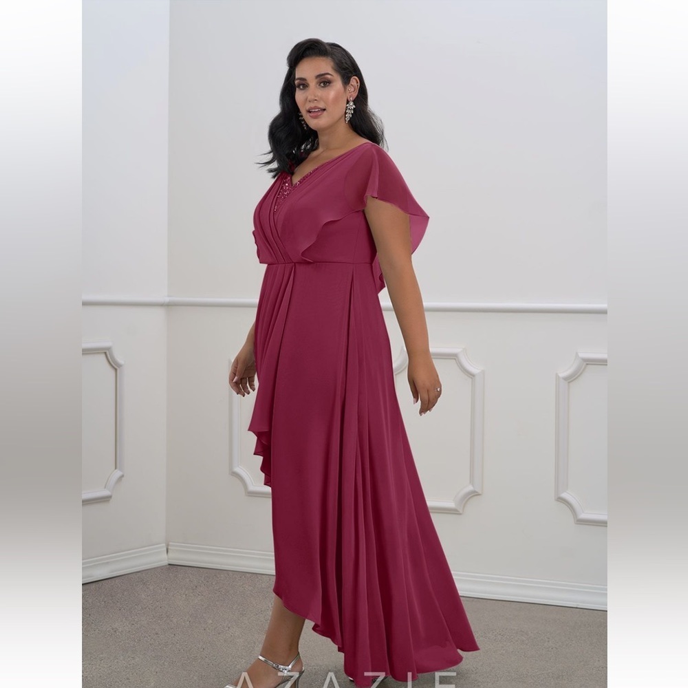 Azazie Eliza Dress in Mulberry - Picture 4 of 9